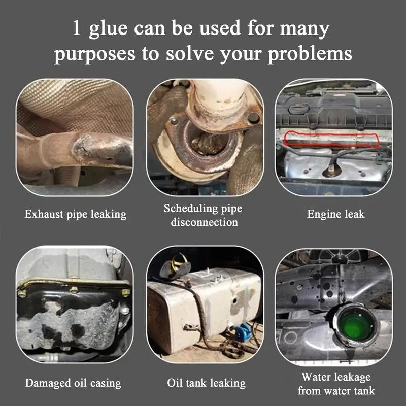 High-Temp Exhaust Leak Repair Sealant – Strong Bonding Adhesive for Exhaust Pipe Sealing - Delicate Leather