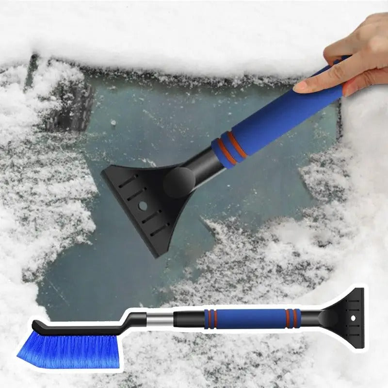 Extendable Snow Brush & Shovel – High-Strength Anti-Freezing Utility Shovel for Cars - Delicate Leather