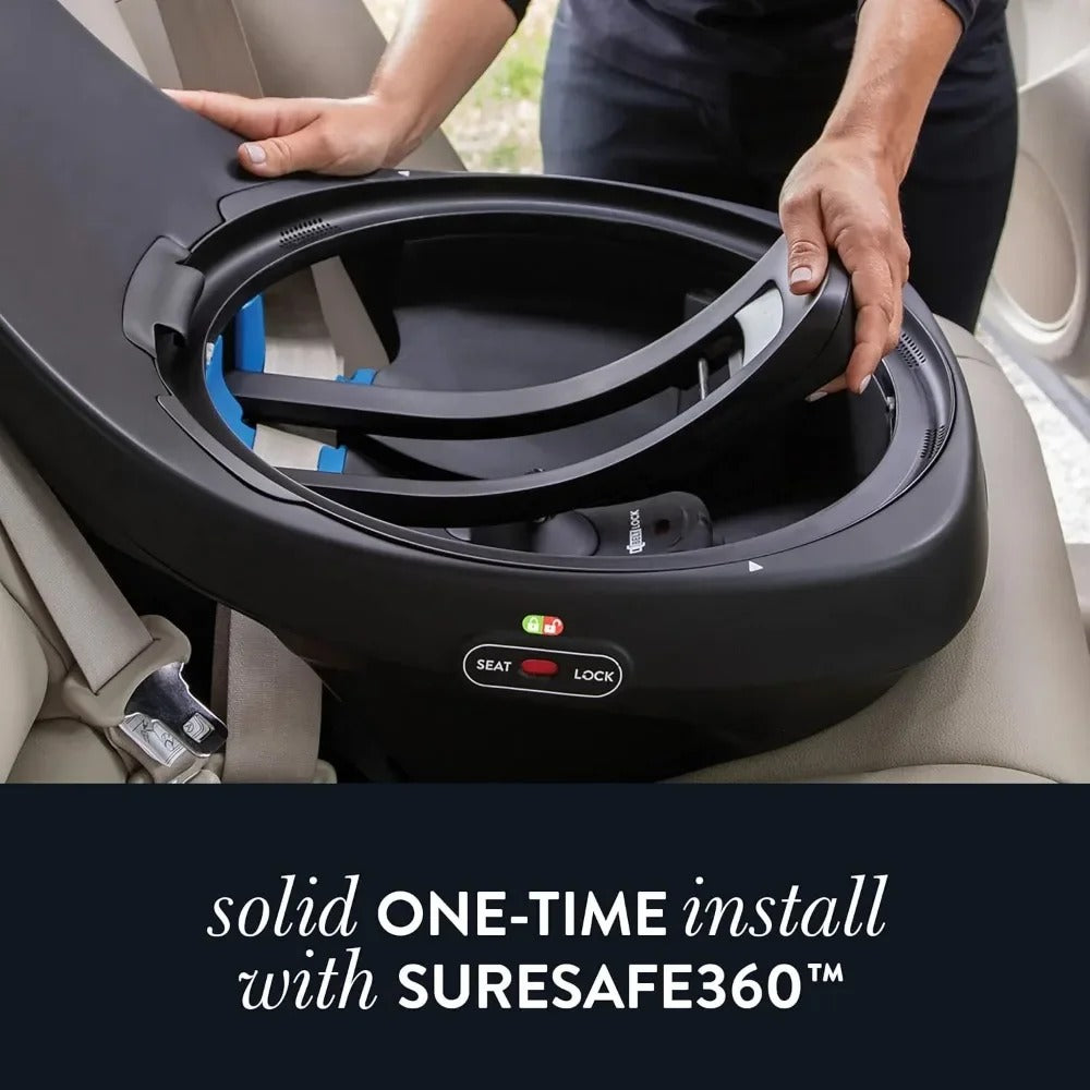Gold Revolve360 All-in-One Rotational Car Seat with SensorSafe – Moonstone Gray, 360° Rotation for Enhanced Safety