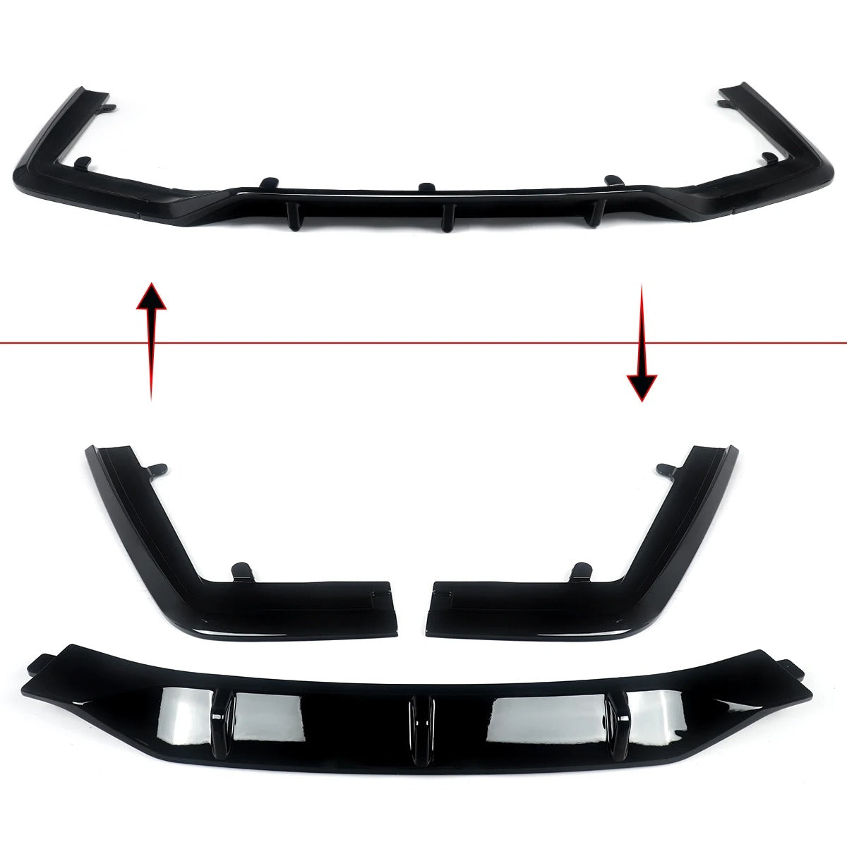 Gloss Black R Style Rear Bumper Diffuser for BMW 7 Series G11/G12 (2019-2022) – M Sport