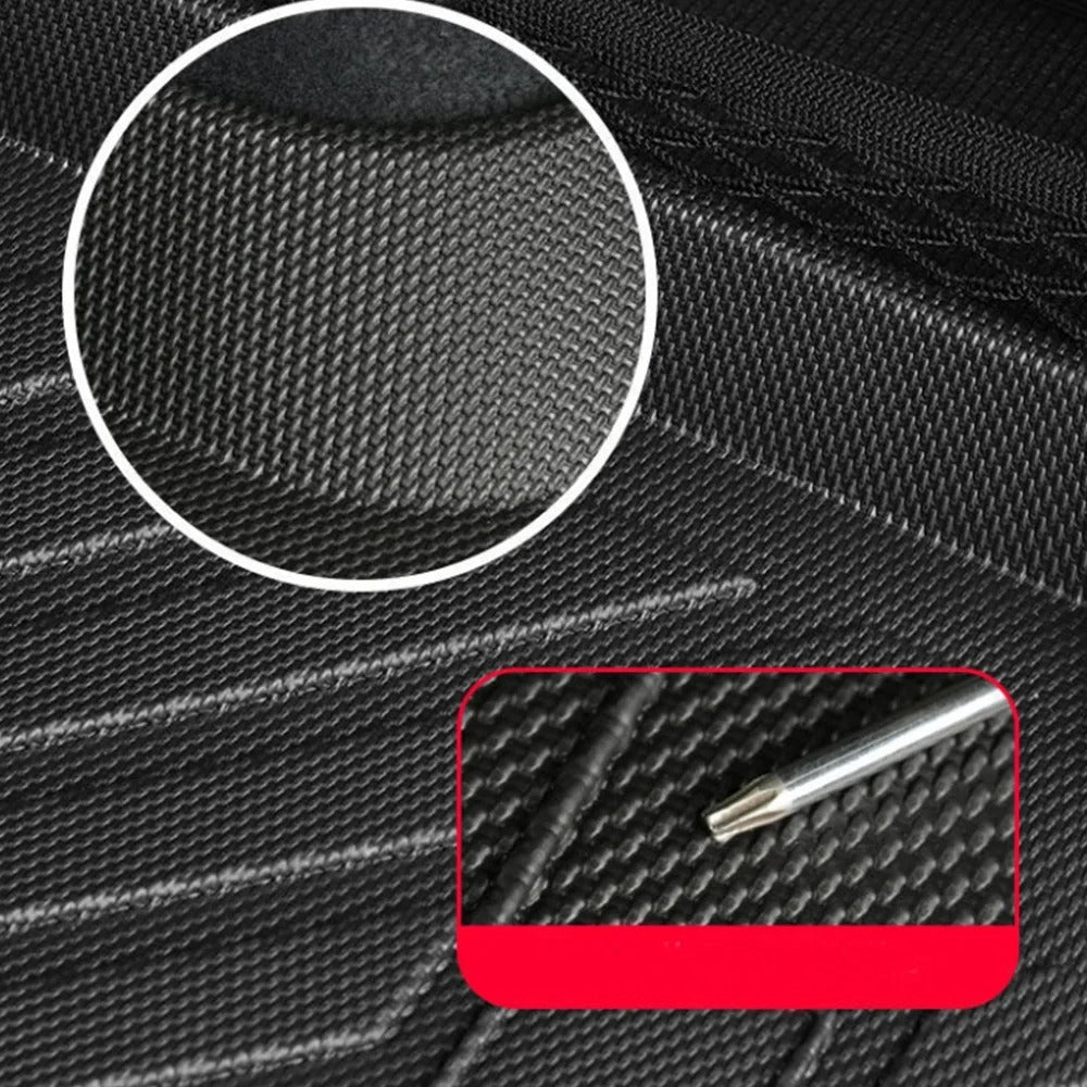 TPE Waterproof Car Floor Mats for Toyota bZ4X EA10 & Subaru Solterra (2023-2024) - Custom Fit, All-Weather Protection - Delicate Leather