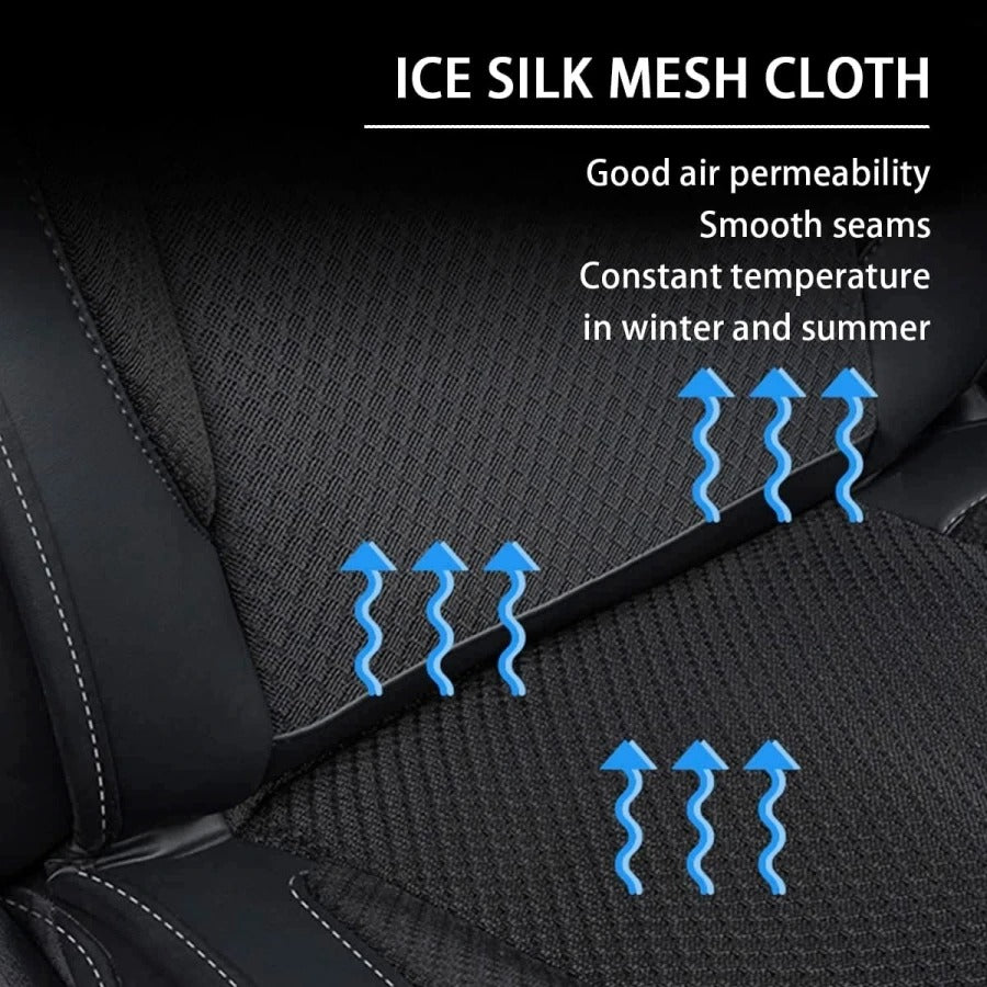 Smart Cooling Seat Cushion for Car, 15s Cooling, Breathable Summer Comfort - Delicate Leather