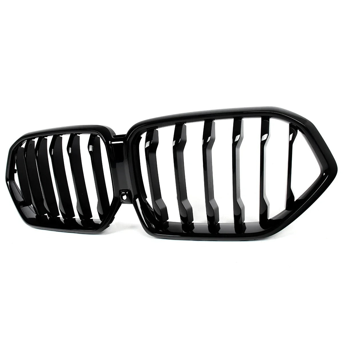 Glossy Black Single-Line Kidney Grilles for BMW X6 G06 LCI (2024-Up) – Racing Style