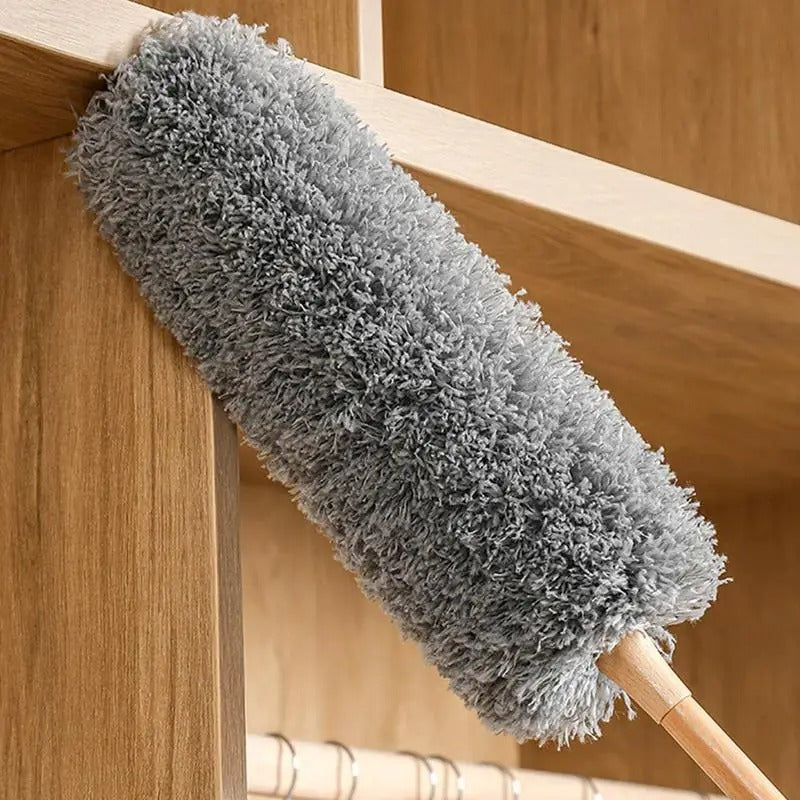 Long Handle Fiber Duster – Bendable Car Dust Cleaner & Washable Household Cleaning Tool - Delicate Leather