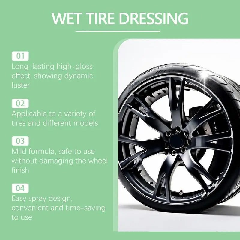 Tire Dressing Spray – Long-Lasting Tire Foam with UV Protection & Gloss Finish (120ml)
