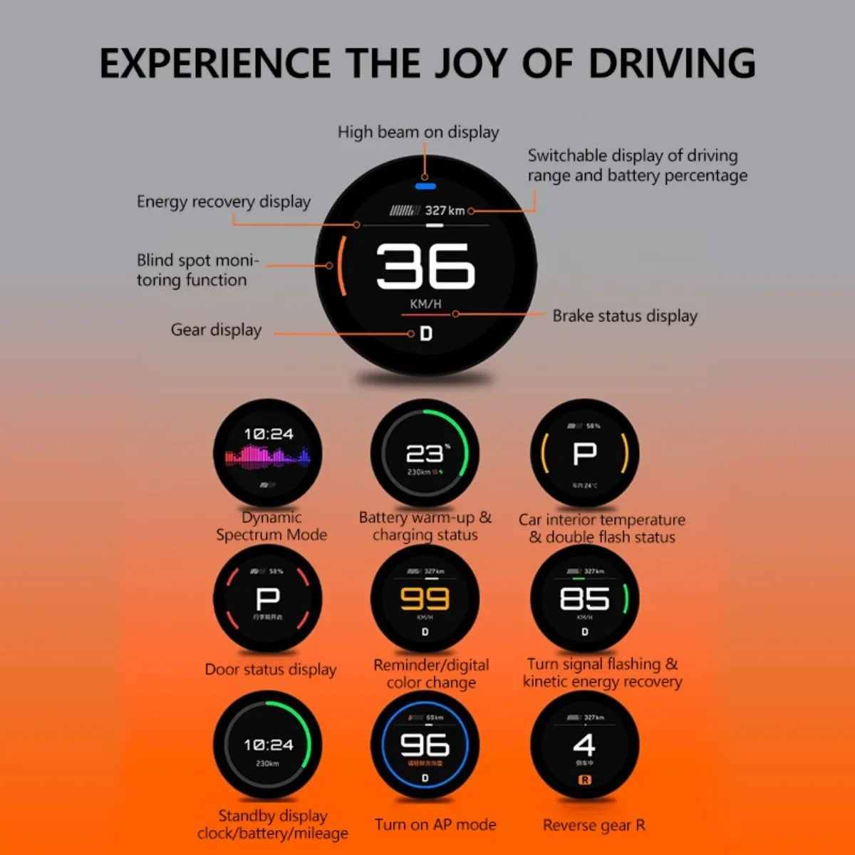 Ultra-Thin Dashboard Display with Wireless Magnetic Charging – Tesla Model Y & Model 3 - Delicate Leather
