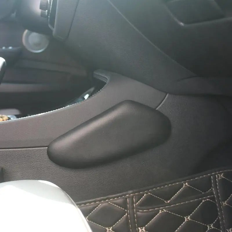 Soft Memory Foam Car Knee & Elbow Cushion – Ergonomic Support for Comfortable Driving - Delicate Leather