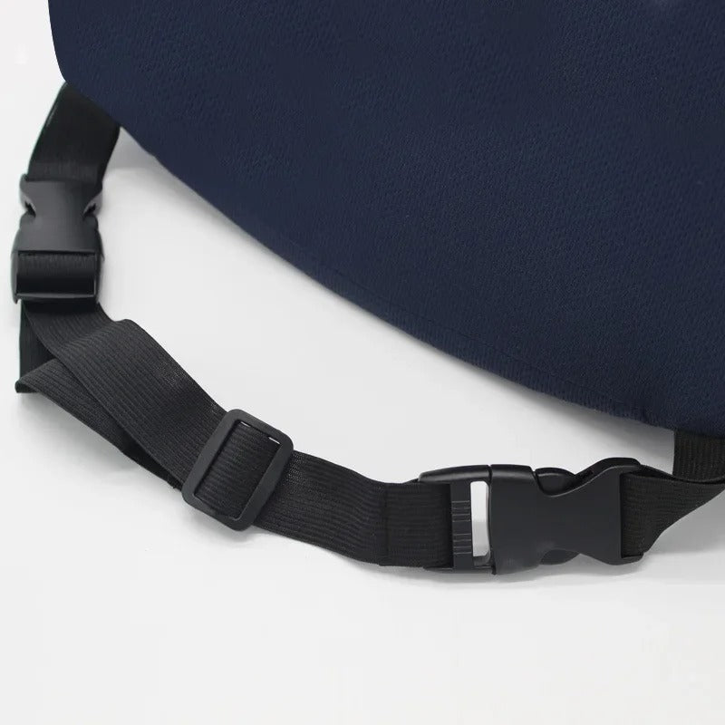 Memory Foam Children's Car Seat Headrest – Safety Neck Pillow for Kids - Delicate Leather