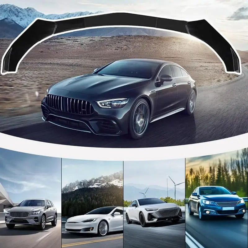 Adjustable Front Bumper Lip Splitter – Universal Fit Body Kit Spoiler - Delicate Leather