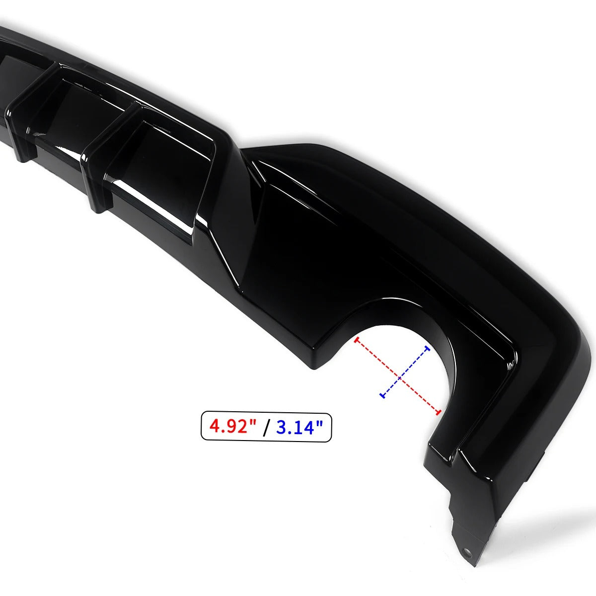 Gloss Black Rear Bumper Diffuser Lip for BMW 6 Series F06/F12/F13 640i M Sport (2012-2018)