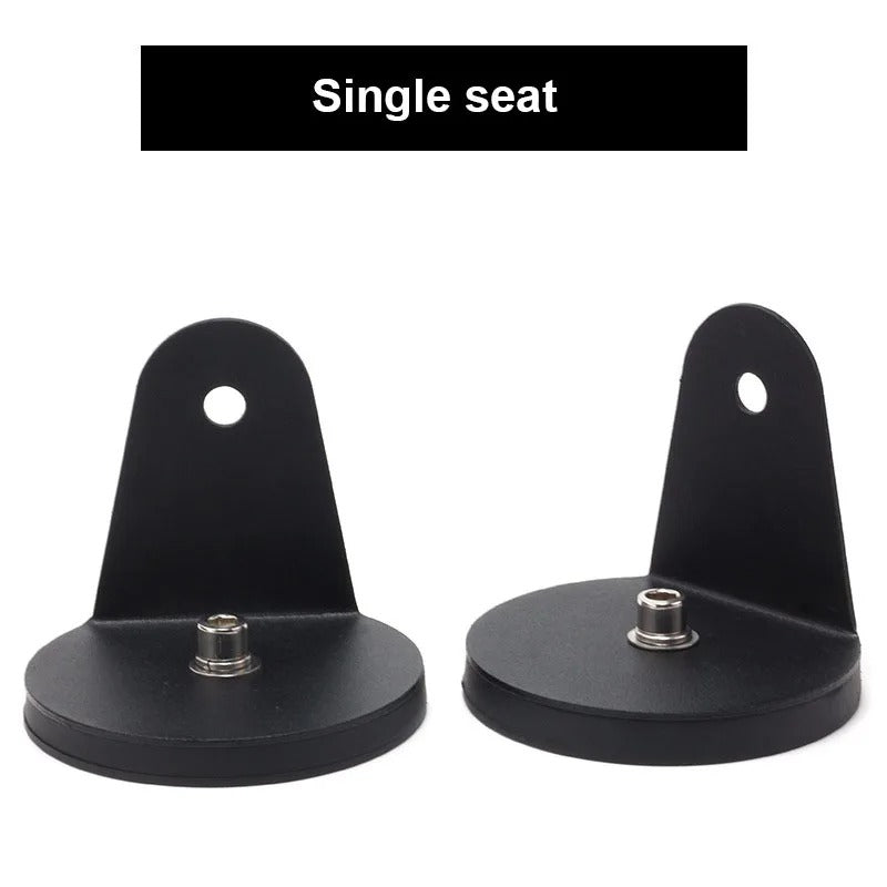 2Pcs Strong Magnetic Roof LED Light Bar Bracket Mount - D66mm/D88mm for SUV, Truck, Offroad Spotlight - Delicate Leather