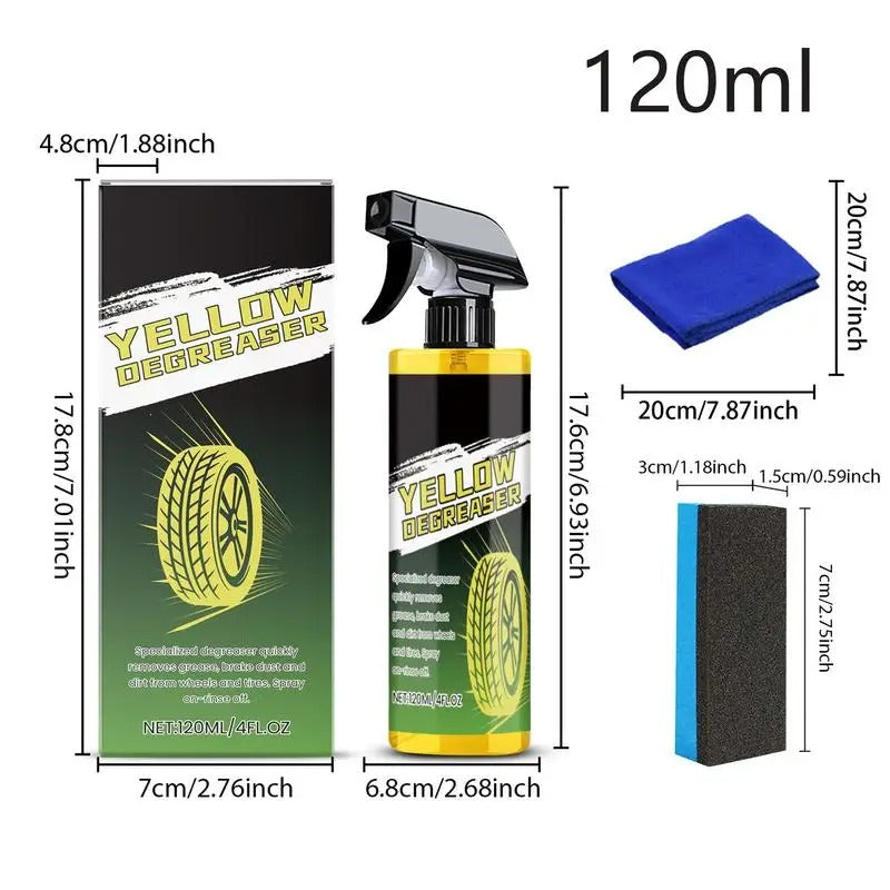 Wheel Paint Iron Remover Spray – 120ml Professional Wheel & Tire Cleaner