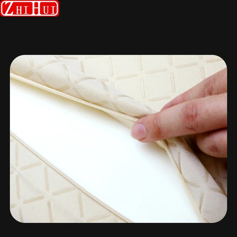 Memory Foam Height-Increasing Car Seat Cushion – All-Season Universal Accessory - Delicate Leather