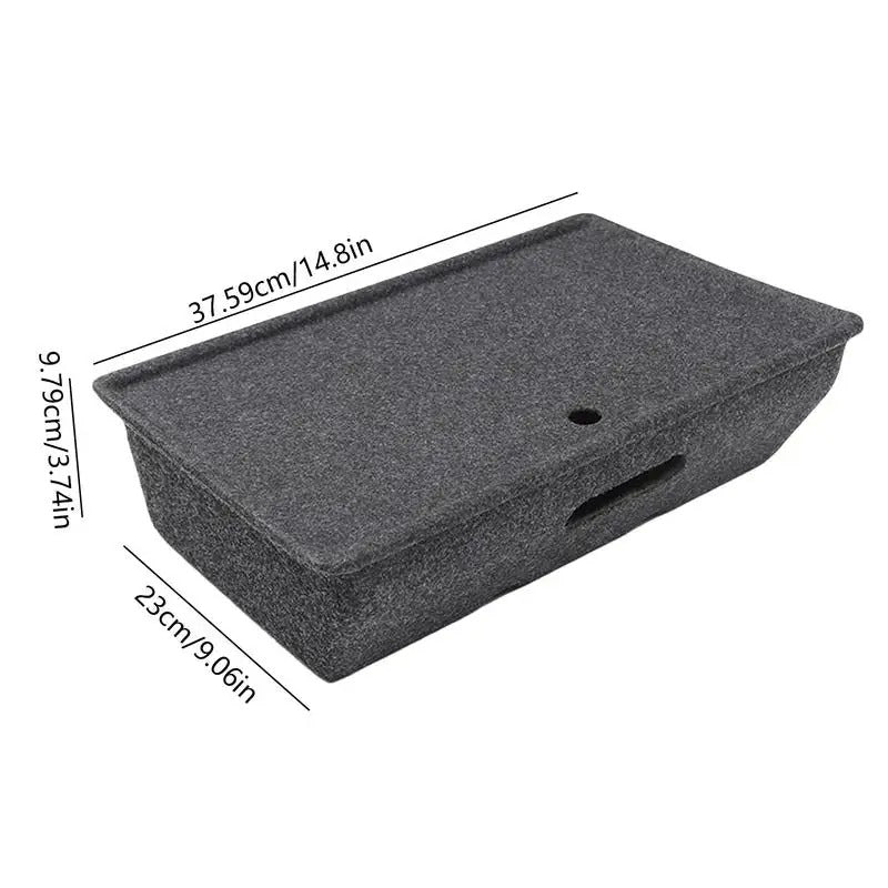 Tesla Model Y Under-Seat Storage Box – Hidden Drawer Organizer for Extra Space - Delicate Leather