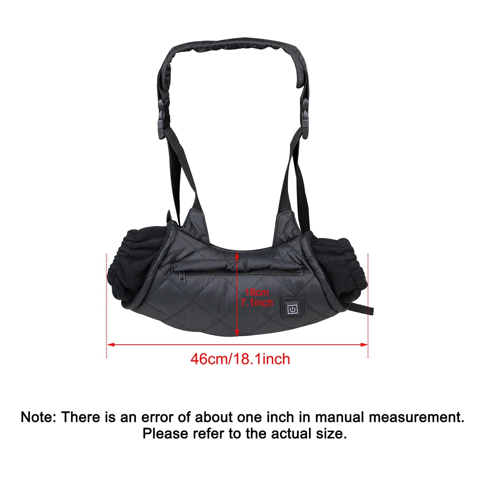 Heated Hand Pouch - Soft Fleece Lining with USB Connector and 3 Temperature Settings