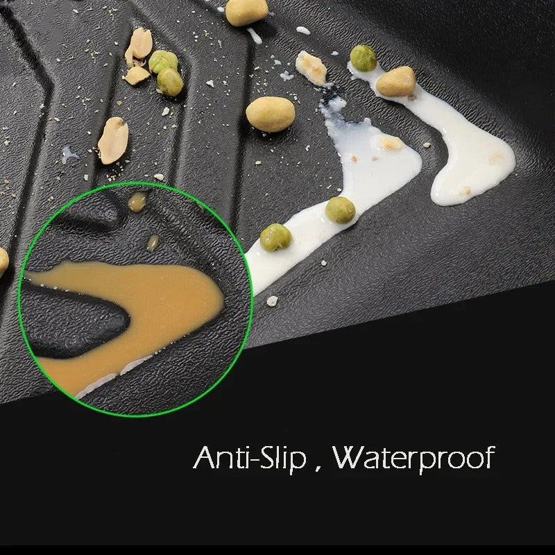 TPE Waterproof Car Floor Mats for Toyota bZ4X EA10 & Subaru Solterra (2023-2024) - Custom Fit, All-Weather Protection - Delicate Leather