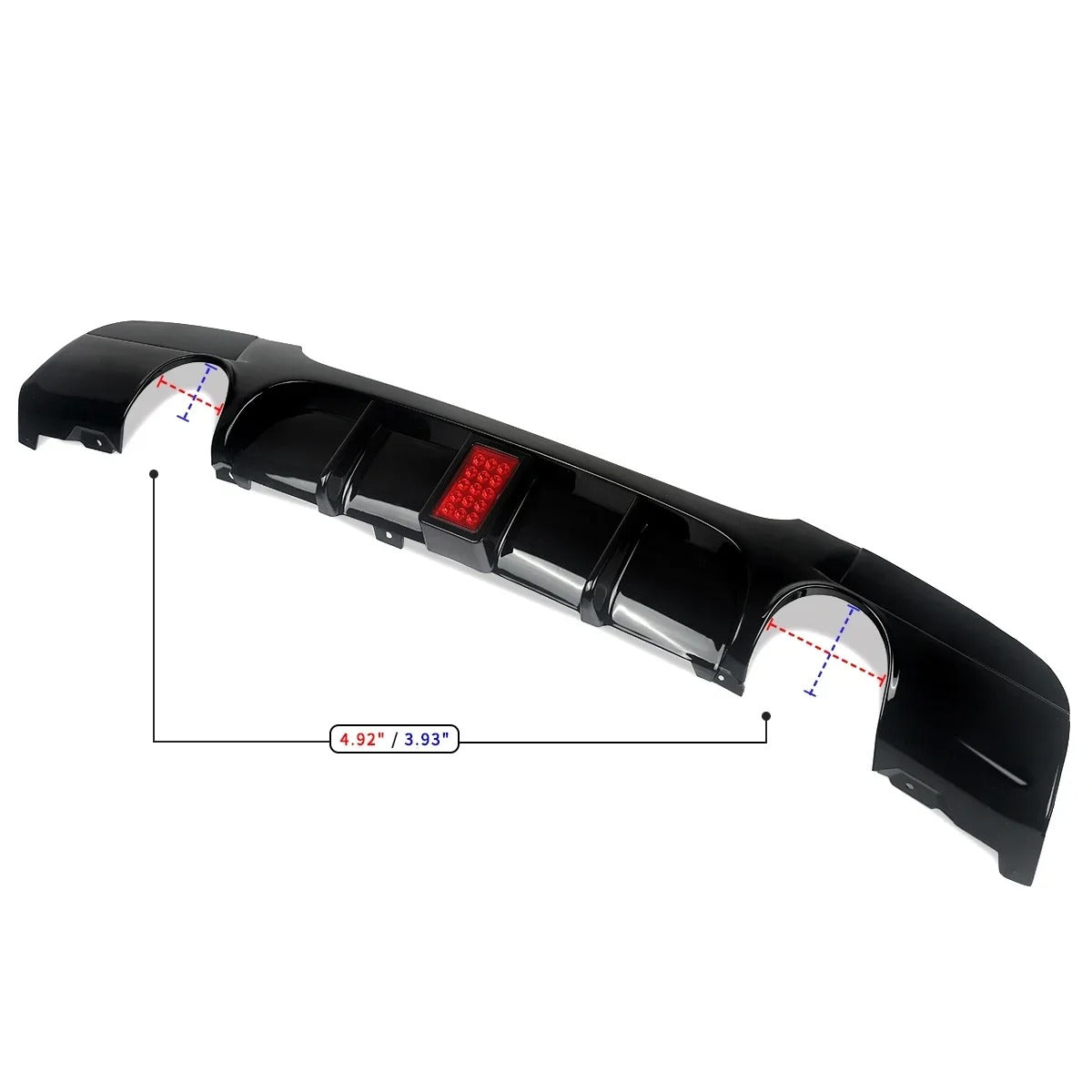 Rear Bumper Diffuser with LED Brake Light for BMW 3 Series E90/E91 (2006-2012) – M-Tech Bumper - Delicate Leather