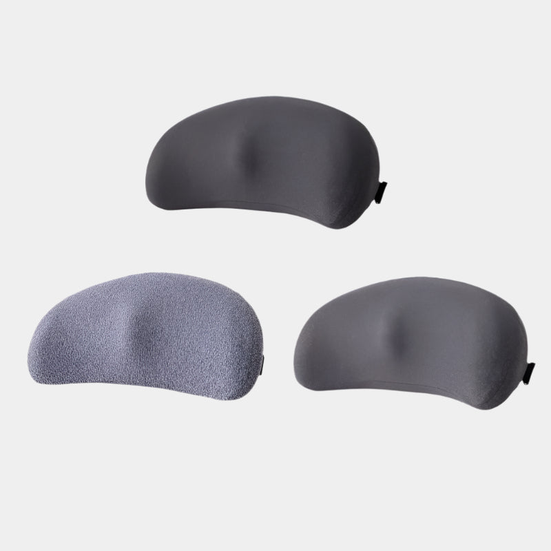 Memory Foam Car Seat Lumbar Support Cushion – Ergonomic Backrest for Driving Comfort - Delicate Leather