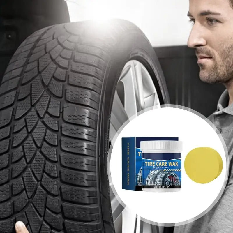 Car Tire Coating Paste – 100g Long-Lasting Tire Dressing & Stain Remover - Delicate Leather