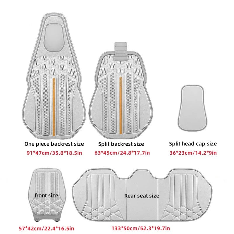 Universal Soft Suede Car Seat Cover - Breathable, Anti-Slip Driver's Support Cushion - Delicate Leather