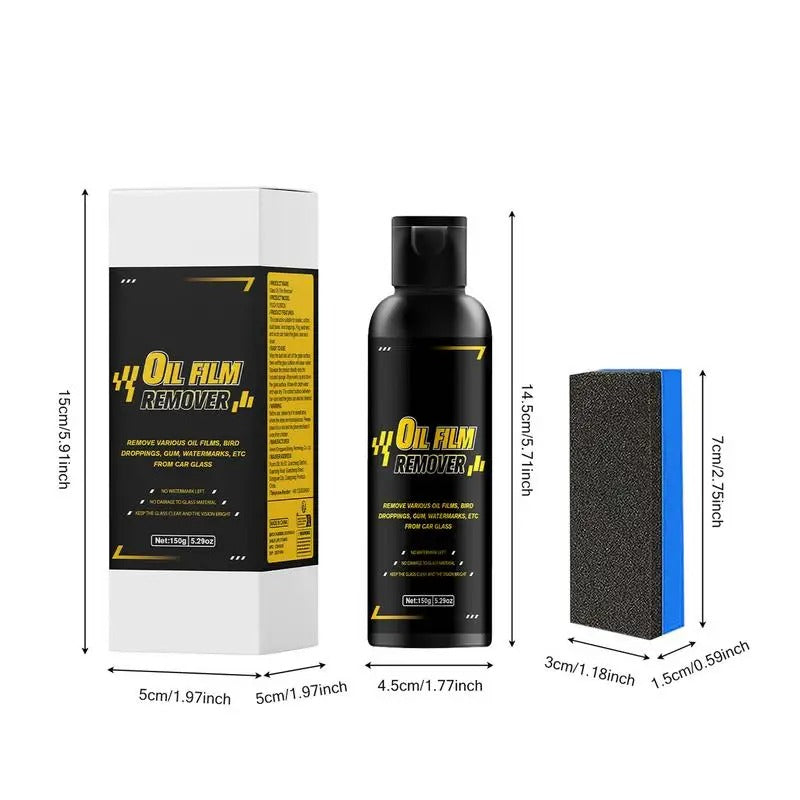 Glass Oil Film Remover Spray – 150g Windshield Restoration for Cars, SUVs, & Trucks