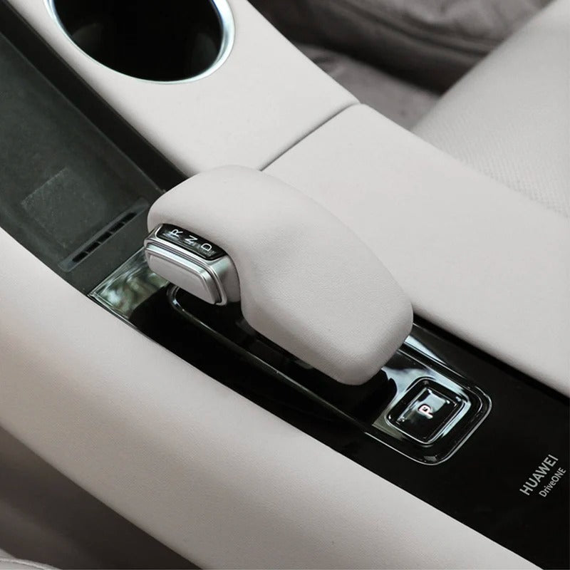 Leather Gear Shift Knob Cover – Gear Head Collar Case for AITO M5 - Delicate Leather