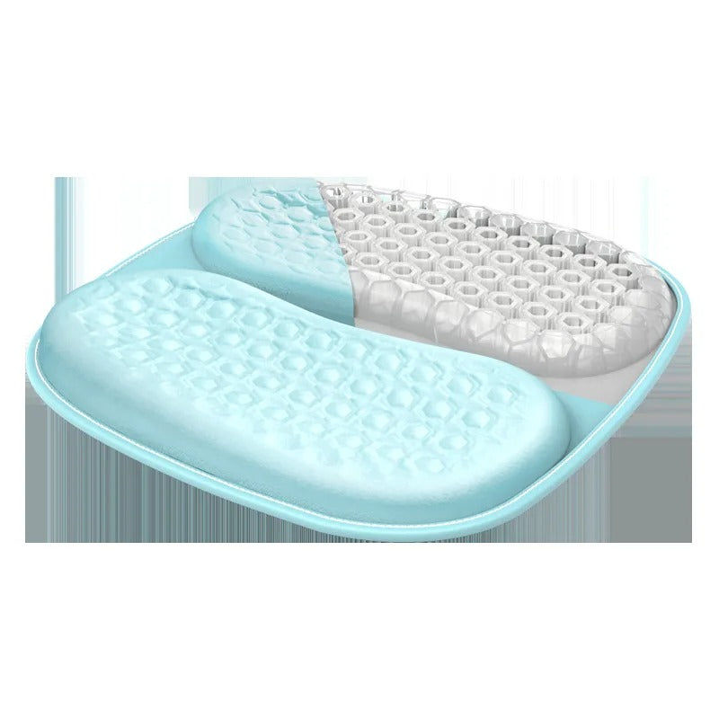 Gel U-Shaped Seat Cushion – Breathable 3D Honeycomb Design for Car, Office, and Home Use - Delicate Leather