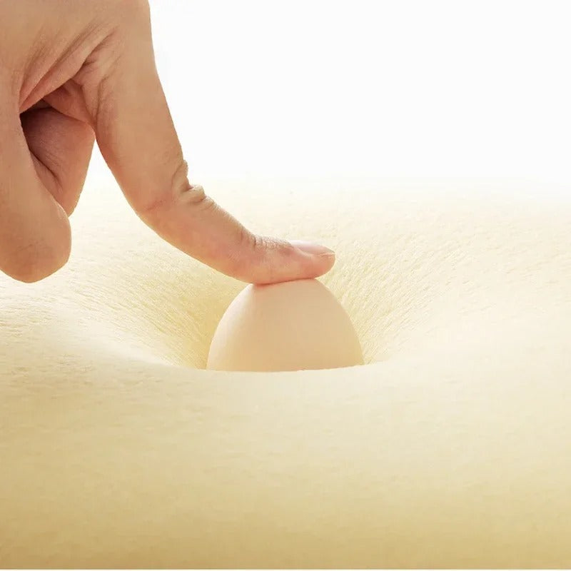 Ergonomic Memory Foam Car Headrest Pillow – U-Shaped Neck Support for Travel and Driving - Delicate Leather