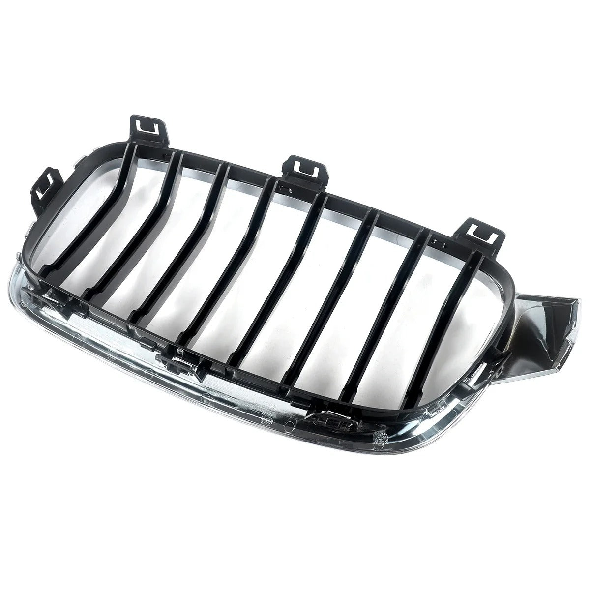 Right Side Front Kidney Grille – Chrome & Black Replacement for BMW 3 Series F30/F31/F35 (2012-2018) - Delicate Leather