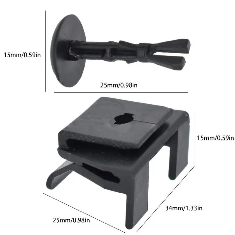 Durable Car Bumper Clips – Weatherproof Retainer & Fastener Set for Easy Installation - Delicate Leather