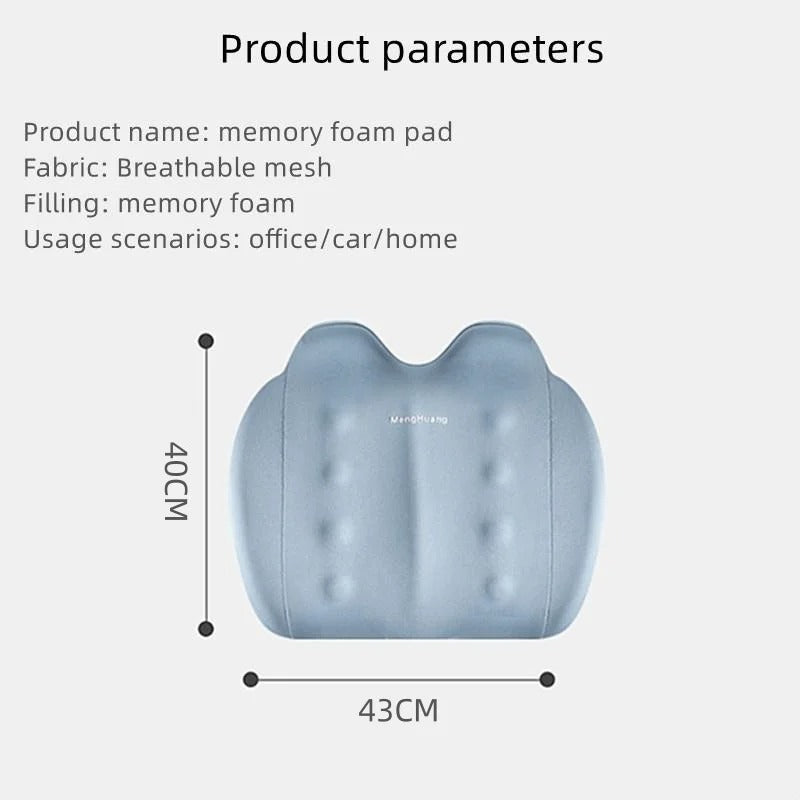 Memory Foam Car Seat Booster Cushion – 5CM/8CM Thick Soft Support for Car, Office, Home & Wheelchair - Delicate Leather