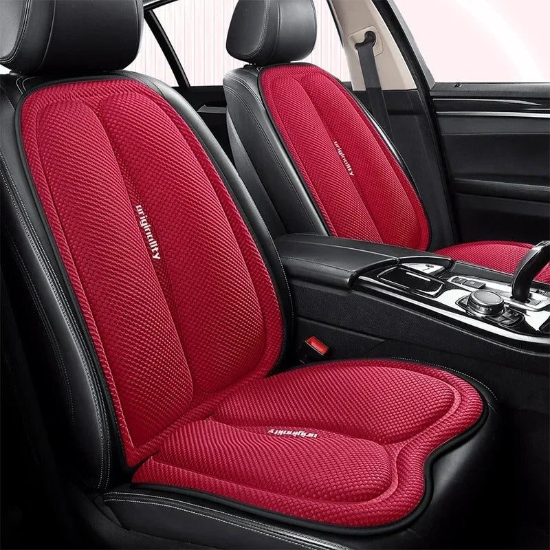 Universal Non-Slip Car Seat Cushion – Convex Cooling Design for Heat Dissipation | Summer Sweatproof Chair Pad - Delicate Leather