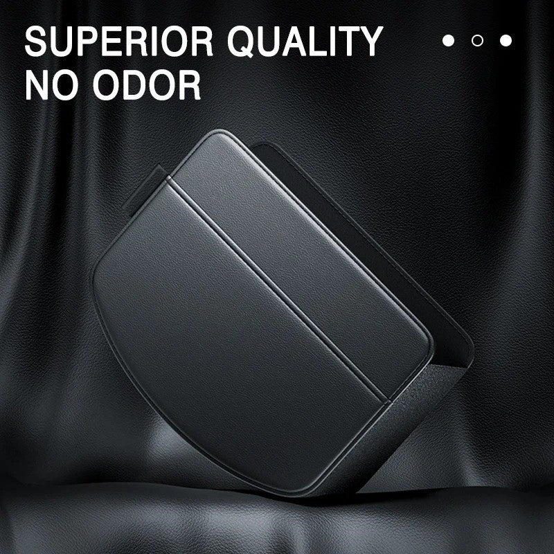 PU Leather Car Door Storage Box – Universal Interior Organizer Bag for Drinks, Waste, Cards, Keys & Sunglasses | Clip-On Auto Accessory - Delicate Leather