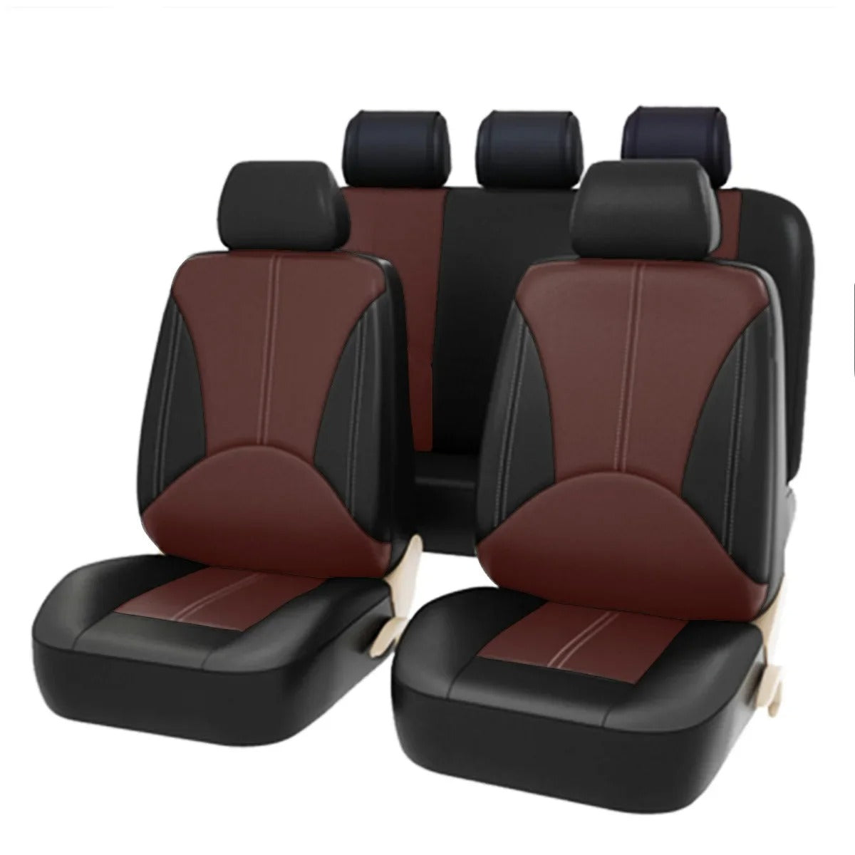 PU Leather Car Seat Covers for Honda Accord, Civic, CR-V, and More – Perforated Design for 4/9 Seats - Delicate Leather
