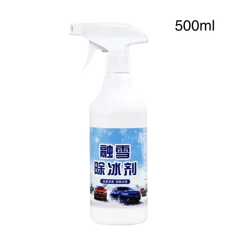 Snow Cleaner Spray 500ml – Window Deicing and Defrosting Spray for Windshield and Car Glass - Delicate Leather