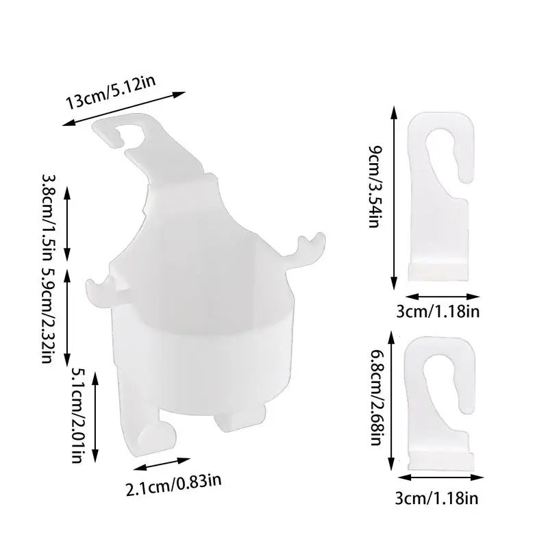 Multifunctional Car Seat Cup Holder - Headrest Drink Holder & Hanger for Beverages, Bottles, and Coffee Cups - Delicate Leather