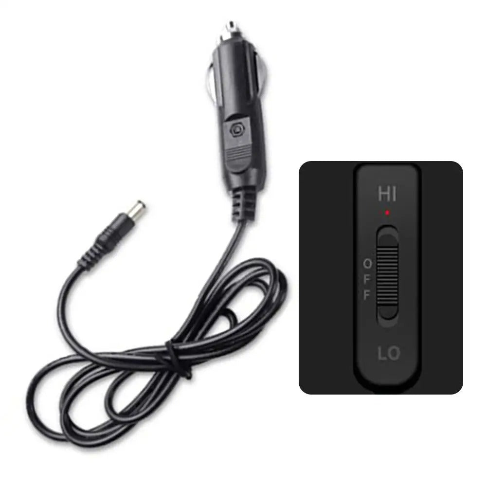 Universal Car Heated Seat Cushion – 12V/24V Heating Pad for Full Back with 2 Levels - Delicate Leather