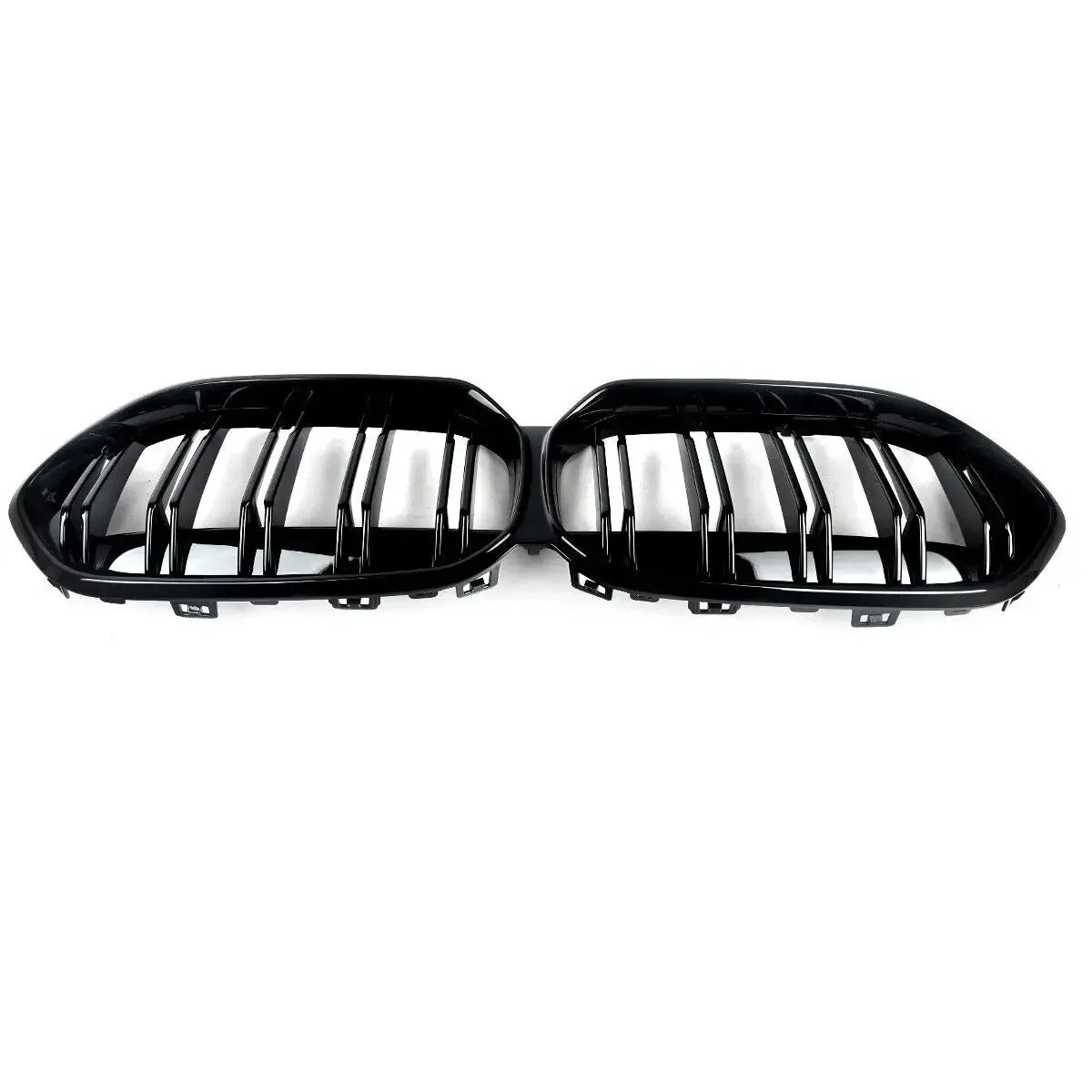Gloss Black Dual Slats Front Bumper Grille for BMW F44 220i Gran Coupe (2020-2022)