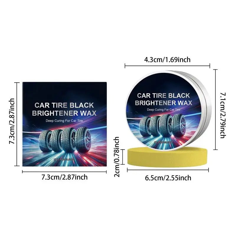 Car Tire Polishing Paste – Deep Cleaning & Enhanced Shine with Tire Protection - Delicate Leather