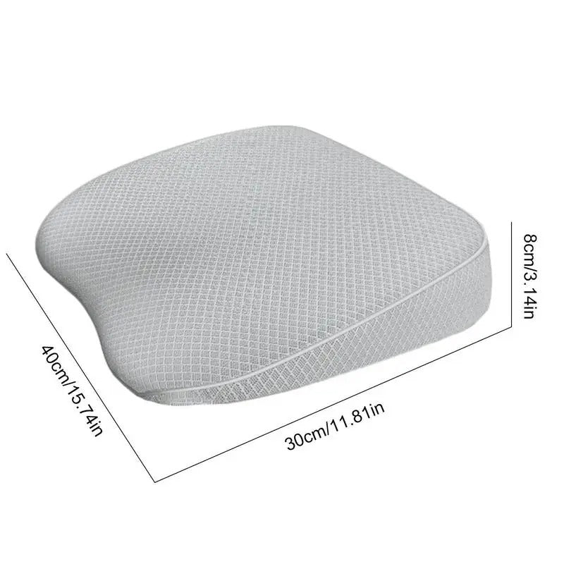 Portable Car Booster Seat Cushion – Heightening Mat with Lumbar Support for Improved Visibility and Fatigue Relief
