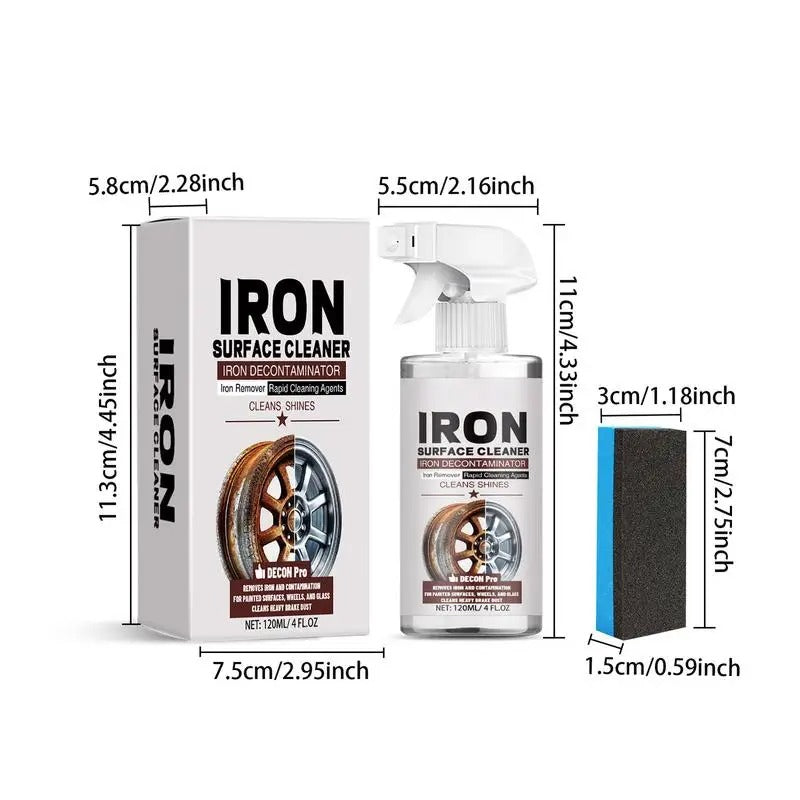 Car Tire & Rim Rust Cleaner – 120ml Deep Cleaning & Maintenance Spray - Delicate Leather