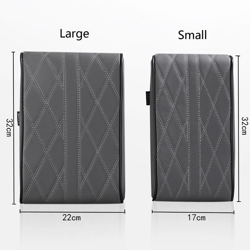 Universal Leather Memory Foam Car Armrest Height Pad – Protective Cushion for Auto Center Console Support
