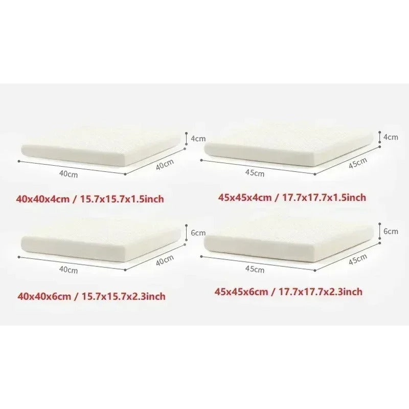 1PC Natural Latex Seat Cushion – Orthopaedic Pillow for Chair and Hips Support