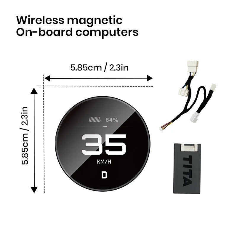Wireless Cluster Speedometer for Tesla Model Y/3 – Performance Dashboard Upgrade - Delicate Leather