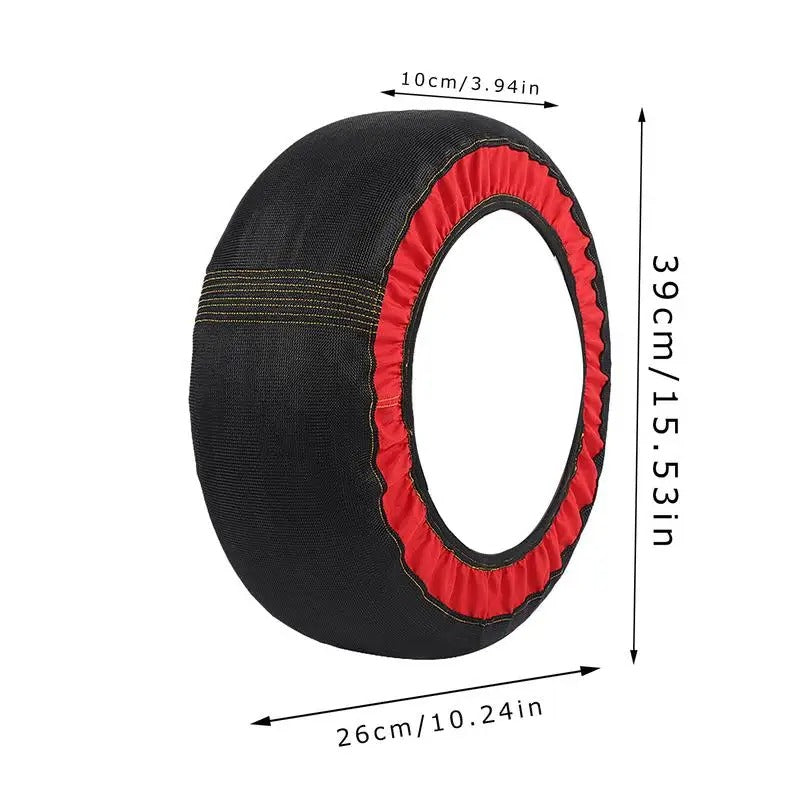 Snow Socks for Cars – High-Strength Anti-Skid Traction Device for SUVs & Sedans