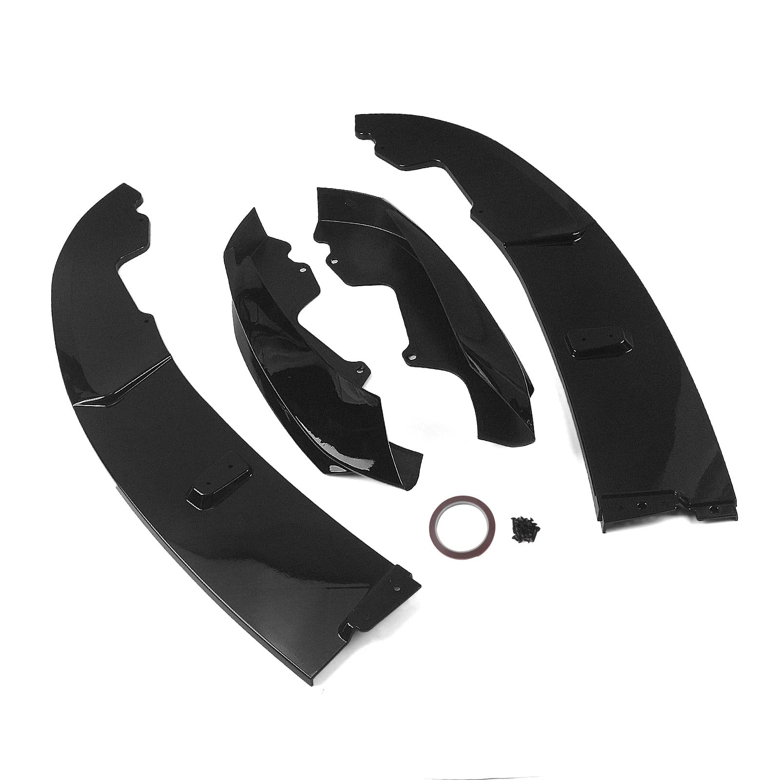 Gloss Black/Carbon Fiber Look Front Bumper Spoiler Lip for BMW F32/F33/F36 4 Series M Sport (2014-2020)
