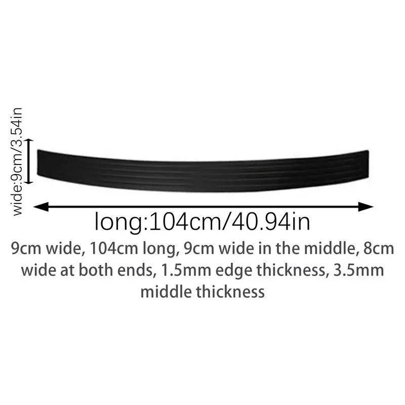 Car Bumper Guard – Anti-Collision Adhesive Protector Strip for Cars, Trucks & SUVs - Delicate Leather