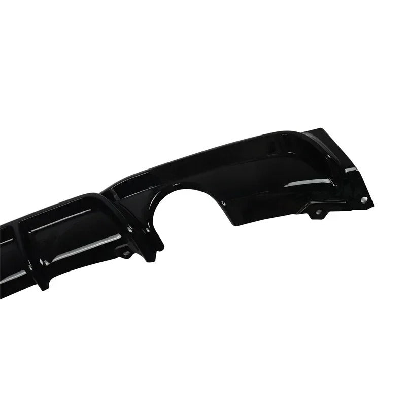 MagicKit Gloss Black Rear Bumper Diffuser for BMW F30 M-Sport (2012-2018) – Dual Exhaust Style - Delicate Leather