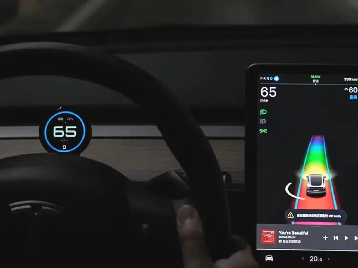 Wireless Magnetic Charging Car Codemeter for Tesla Model 3/Y