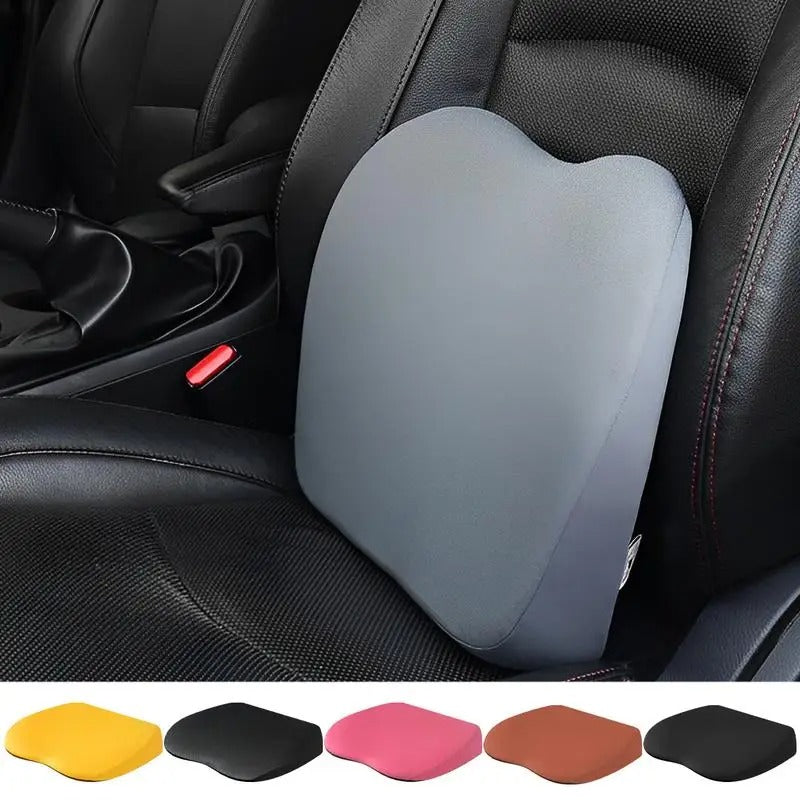 Rebound Memory Foam Car Booster Cushion – Anti-Skid Seat Pad for Comfort and Driving Safety - Delicate Leather